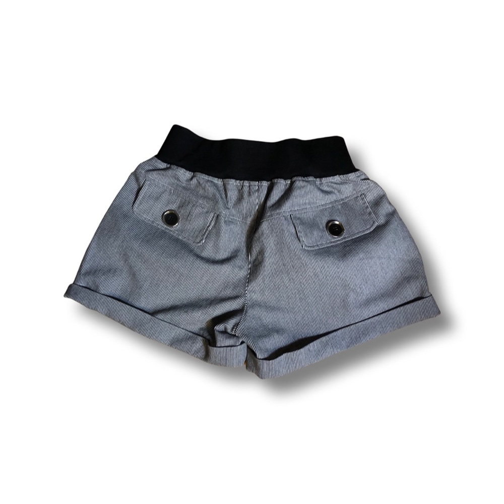 Black & White Stripped Shorts - Picture 2 of 2
